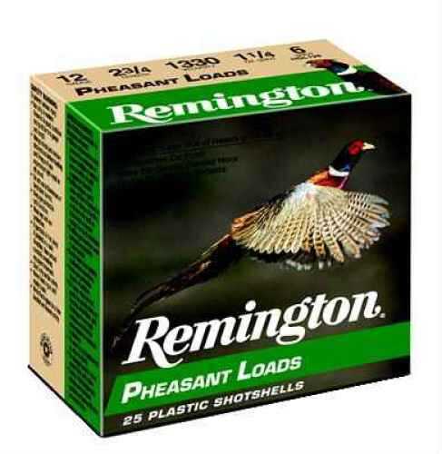 12 Gauge 2-3/4" Lead #4  1-1/4 oz 25 Rounds Remington Shotgun Ammunition